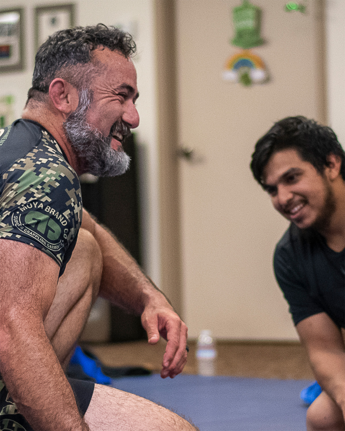Adult students training together at Cove Jiu Jitsu